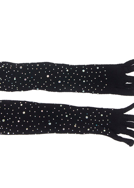 SUBBLIME - 957469SHINE GUANTI TRASPARENTI NERI S/M