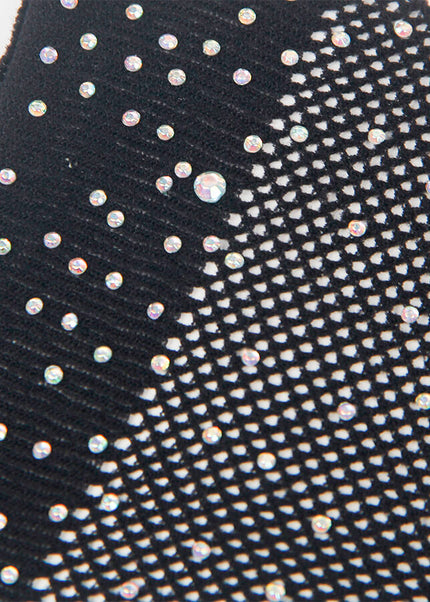 SUBBLIME - 957469SHINE GUANTI TRASPARENTI NERI S/M