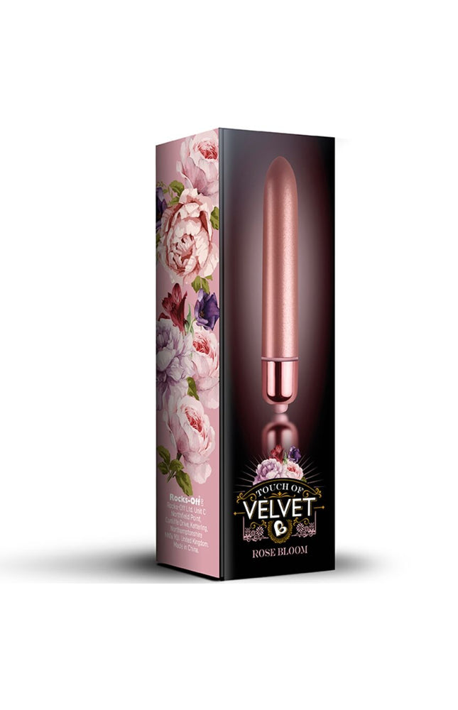 ROCKS-OFF - VIBRANTE BULLET TOUCH OF VELVET ROSE BLOOM 10 VELOCITÀ
