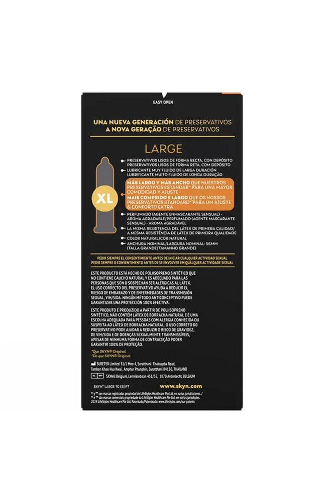 SKYN - PRESERVATIVI LARGE EXTRA ADJUSTMENT 10 UNITÀ