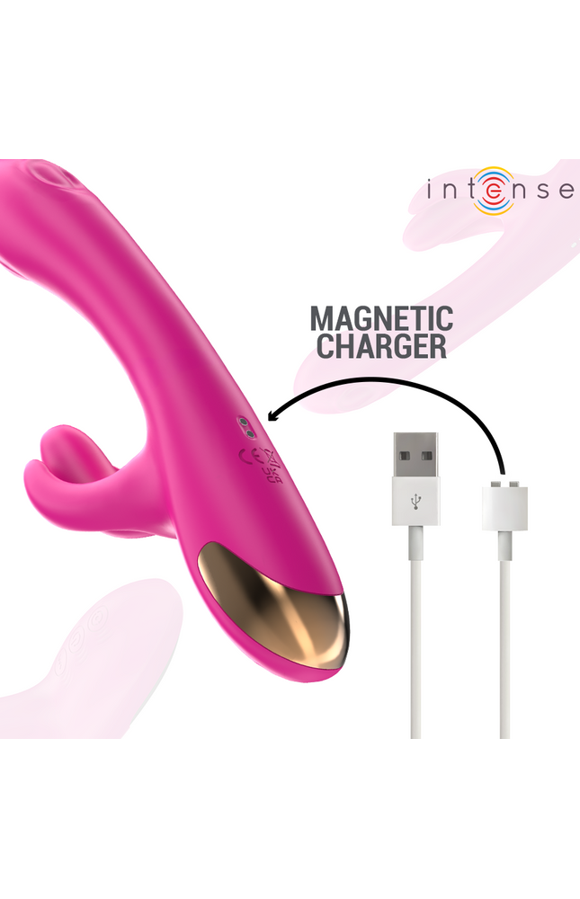 INTENSE - VIBRATORE MULTIFUNZIONE CONIGLIO BRITNEY 23 CM ROSA