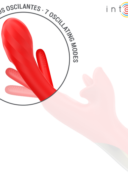 INTENSO - JESSICA VIBRATORE MULTIFUNZIONE STIMOLAZIONE CLITORIDE 24,8 CM ROSSO