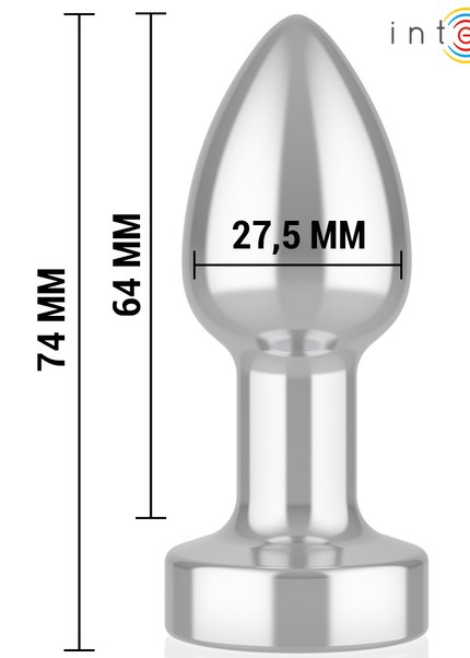 INTENSE - PLUG ANALE 10 VIBRAZIONI METALLO CON TELECOMANDO S