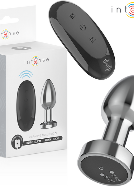 INTENSE - PLUG ANALE 10 VIBRAZIONI METALLO CON TELECOMANDO S