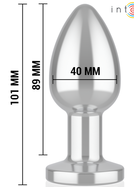 INTENSE - PLUG ANALE 10 VIBRAZIONI METALLO CON TELECOMANDO L