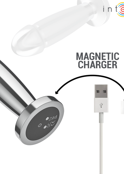 INTENSE - PLUG ANALE 10 VIBRAZIONI DILDO METALLO CON TELECOMANDO S