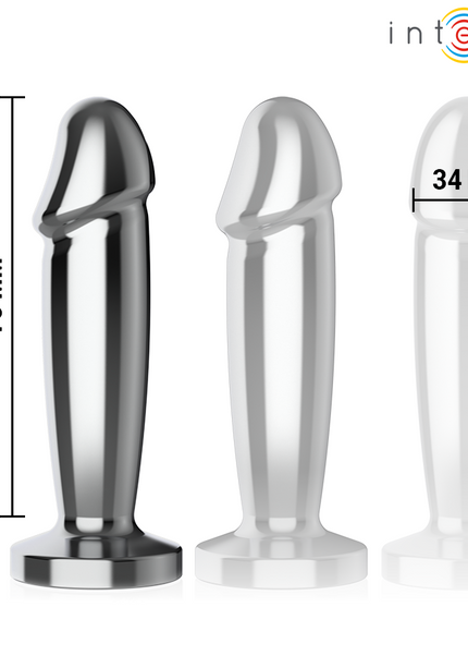 INTENSE - PLUG ANALE 10 VIBRAZIONI DILDO METALLO CON TELECOMANDO S