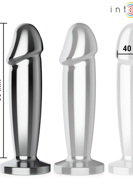 INTENSE - PLUG ANALE 10 VIBRAZIONI DILDO METALLO CON TELECOMANDO M