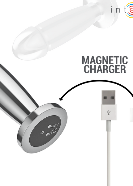 INTENSE - PLUG ANALE 10 VIBRAZIONI DILDO METALLO CON TELECOMANDO M