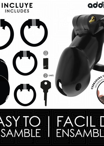 ADDICTED TOYS LOCKED - MINDNIGHT CELL GABBIA PER PENE TAGLIA L