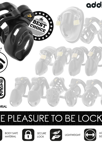 ADDICTED TOYS LOCKED - GABBIA PER PENE CON BLOCCAGGIO ETERNO 9 CM