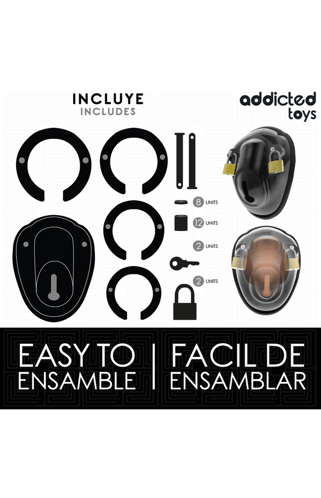 ADDICTED TOYS LOCKED - GABBIA PER PENE SENZA CHIAVE 11,5 CM