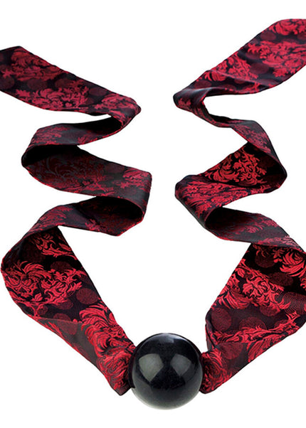 CALEXOTICS - SCANDAL BALL GAG CON FIOCCO NERO/ROSSO
