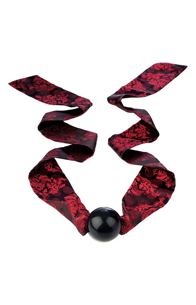 CALEXOTICS - SCANDAL BALL GAG CON FIOCCO NERO/ROSSO