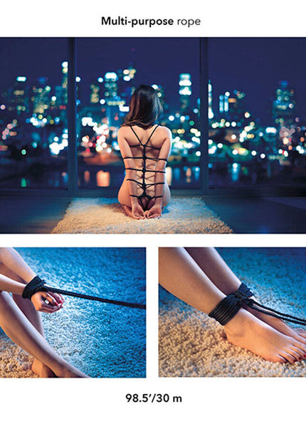 CALEXOTICS - SCANDALO CORDA NERA BDSM 30 M