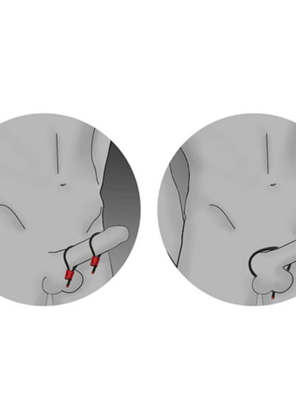 ELECTRASTIM - PRESTIGE ELECTRA LOOPS ANELLI PER IL PENE REGOLABILI ROSSI