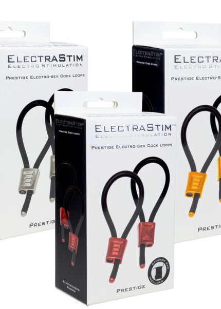 ELECTRASTIM - PRESTIGE ELECTRA LOOPS ANELLI PER IL PENE REGOLABILI ROSSI