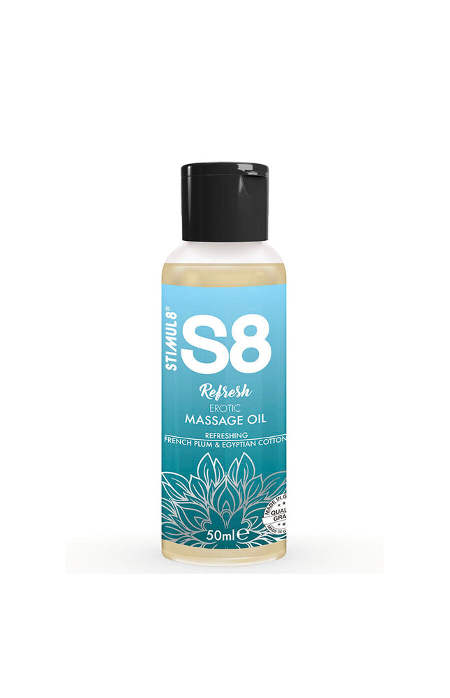 STIMUL8 - S8 REFRESH OLIO DA MASSAGGIO EROTICO IN COTONE 50 ML