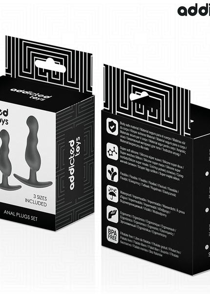 ADDICTED TOYS - SET DI 3 TAPPI ANALI MODELLO 1