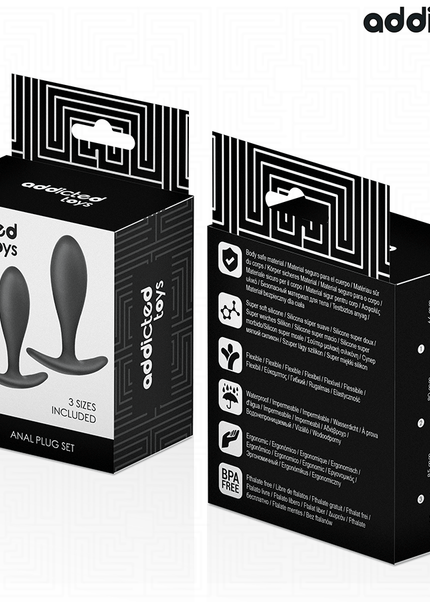 ADDICTED TOYS - SET DI 3 TAPPI ANALI MODELLO 2