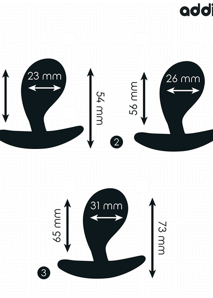 ADDICTED TOYS - SET DI 3 TAPPI ANALI MODELLO 3