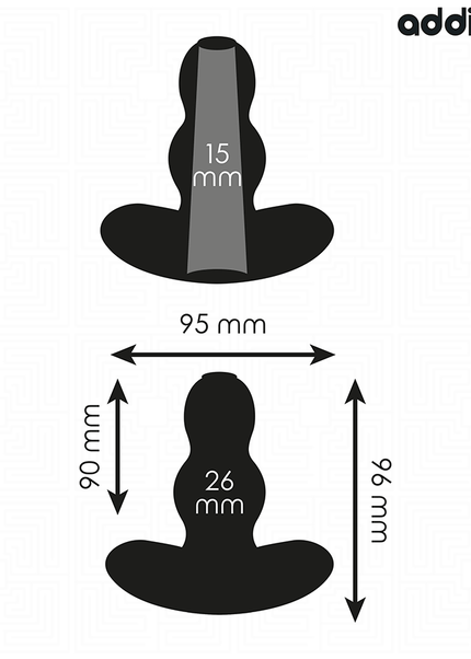 ADDICTED TOYS - TAPPO ANALE CAVO TAGLIA M 9,6 CM