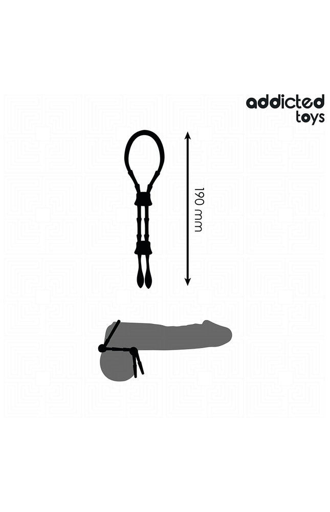 ADDICTED TOYS - CORDA IN SILICONE REGOLABILE PER IL PENE