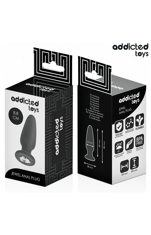 ADDICTED TOYS - PLUG ANALE CON GIOIELLO TAGLIA S 8,8 CM