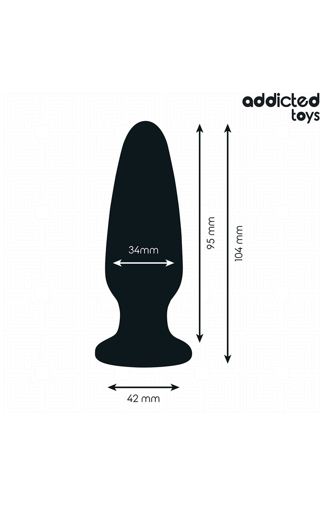 ADDICTED TOYS - PLUG ANALE CON GIOIELLO TAGLIA M 10,4 CM