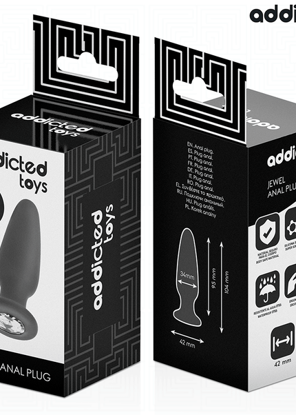 ADDICTED TOYS - PLUG ANALE CON GIOIELLO TAGLIA M 10,4 CM