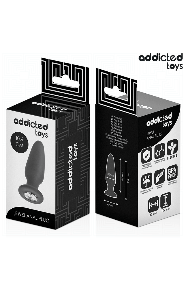 ADDICTED TOYS - PLUG ANALE CON GIOIELLO TAGLIA M 10,4 CM