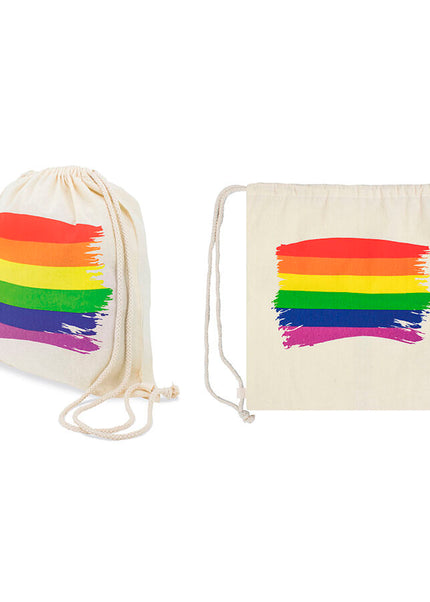 PRIDE - ZAINO CON BANDIERA LGBT IN COTONE