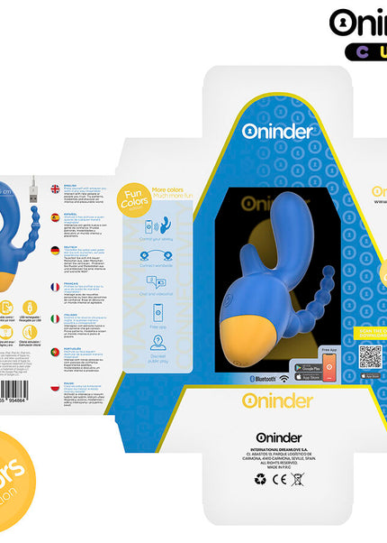 ONINDER CUTE - LOVE 3 SOME TRIPLO VIBRATORE - APP GRATUITA IN TUTTO IL MONDO