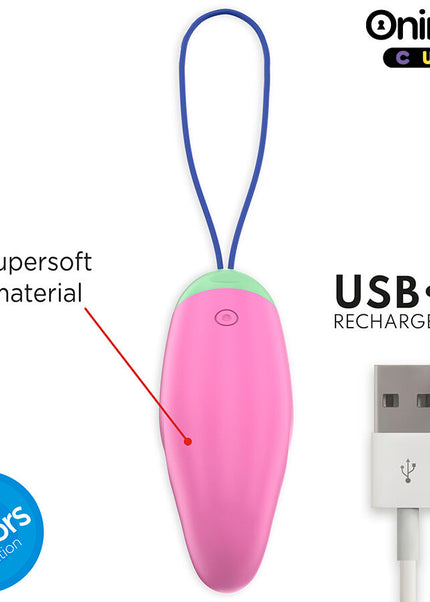 ONINDER CUTE - UOVO VIBRO-ROTANTE IN SILICONE 360° PER AMORE E PIACERE - APP GRATUITA IN TUTTO IL MONDO