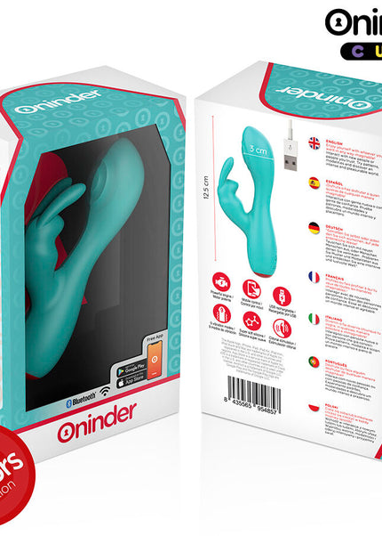 ONINDER CUTE - VIBRATORE CLITORIDEO PUNTO G LOVE BUNNY - APP GRATUITA IN TUTTO IL MONDO