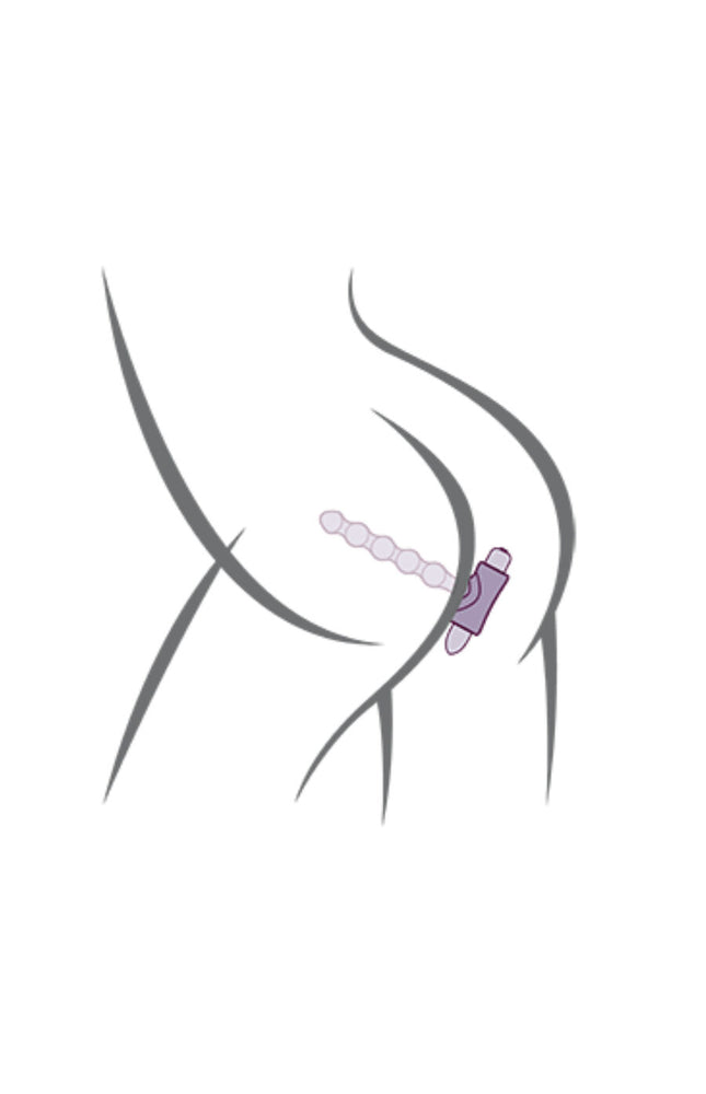 ROCKS-OFF - PETITE SENSATIONS PEARLS PLUG ANALE VIBRATORE NERO