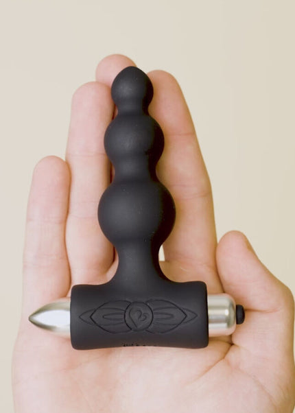 ROCKS-OFF - PETITE SENSATIONS BUBBLES PLUG ANALE VIBRATORE NERO