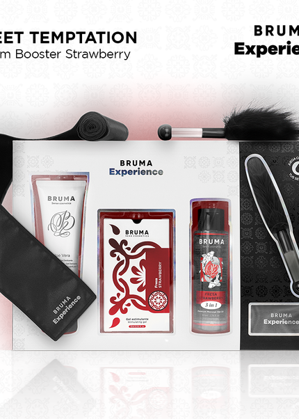 BRUMA XPERIENCE - KIT TENTAZIONE DOLCE ALLA FRAGOLA CON POTENZIATORE DI ORGASMO