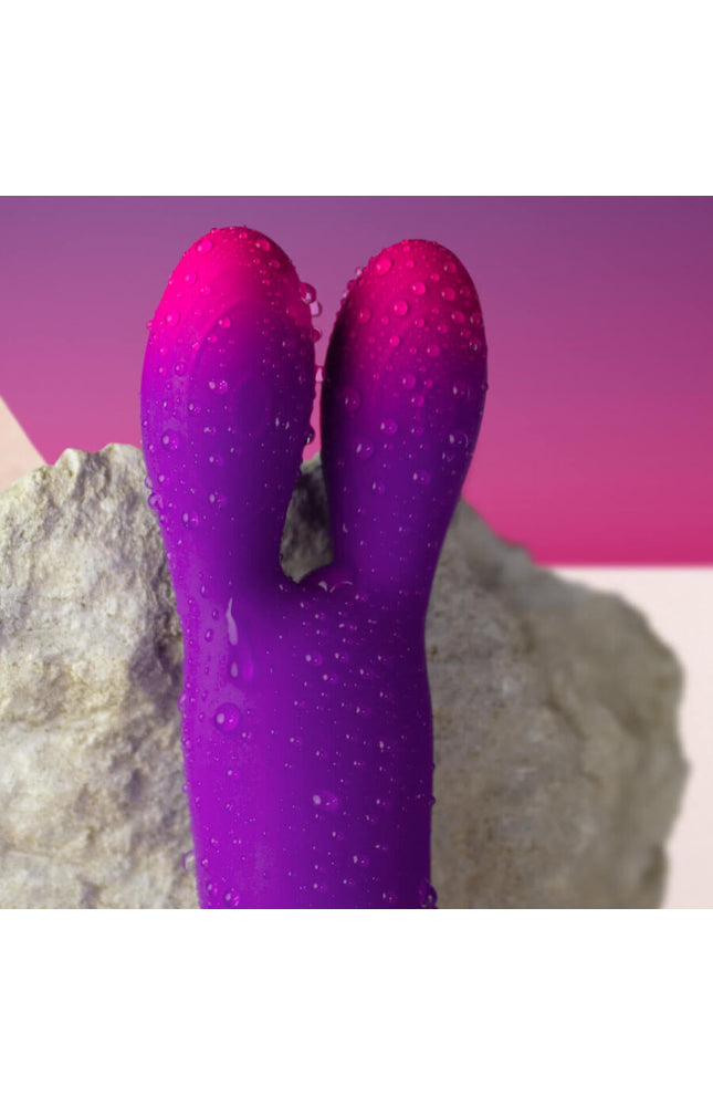 ROCKS-OFF - VIBRATORE FLESSIBILE GLO-GIRL BUNNY VIOLA