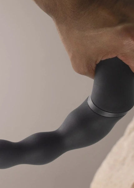 ROCKS-OFF - ADATTATORE NERO PER VIBRATORE PROSTATICO E ANALE