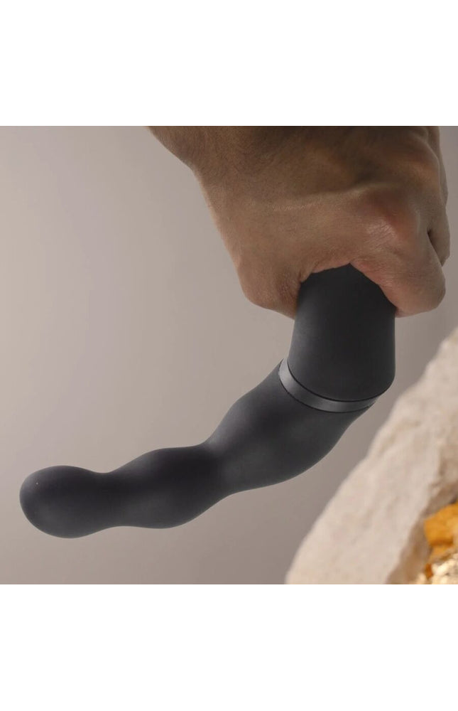 ROCKS-OFF - ADATTATORE NERO PER VIBRATORE PROSTATICO E ANALE