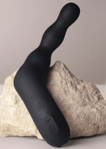 ROCKS-OFF - ADATTATORE NERO PER VIBRATORE PROSTATICO E ANALE