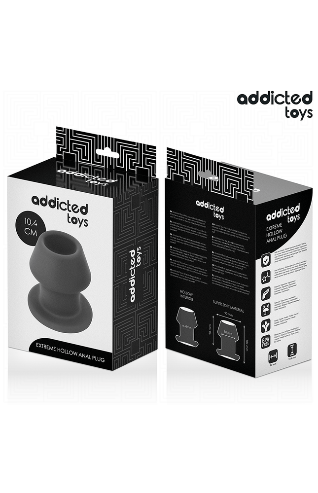 ADDICTED TOYS - EXTREME HOLLOW ANAL PLUG TAGLIA L 10,4 CM