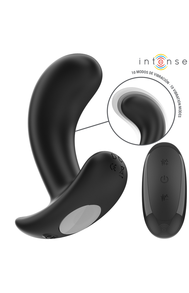 INTENSE - CHANDLER ANAL PLUG 10 VIBRAZIONI NERO TELECOMANDO