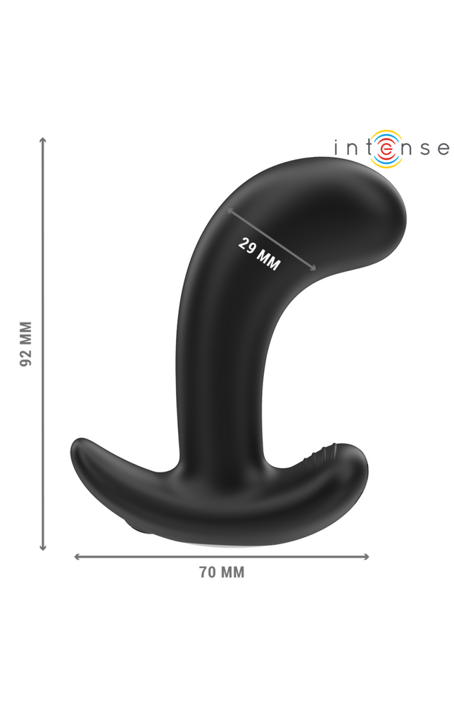 INTENSE - CHANDLER ANAL PLUG 10 VIBRAZIONI NERO TELECOMANDO