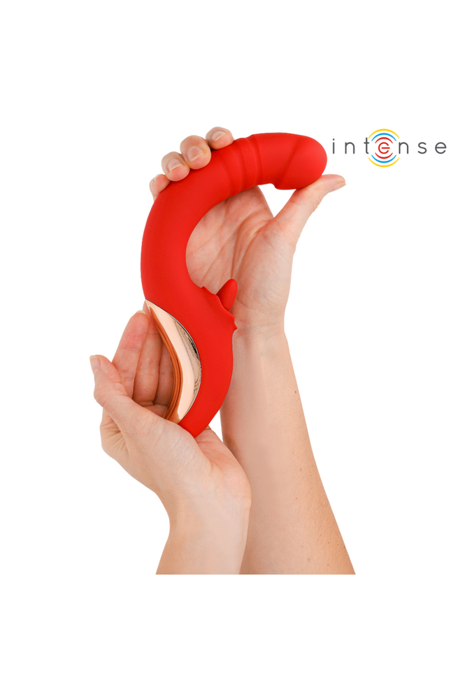 INTENSE - PAULINA VIBRATORE E STIMOLATORE A FORMA DI U ROSSO