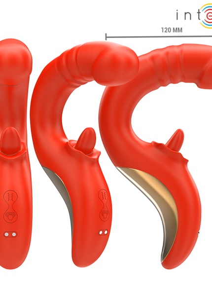 INTENSE - PAULINA VIBRATORE E STIMOLATORE A FORMA DI U ROSSO