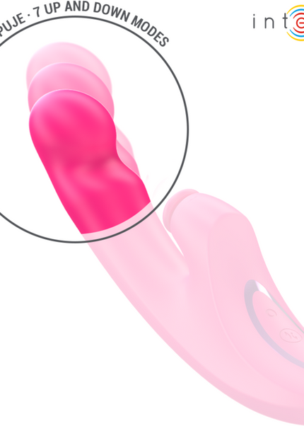 INTENSO - VIBRATORE EMI 13,5 CM MULTIFUNZIONE 3 IN 1 10 VIBRAZIONI ROSA