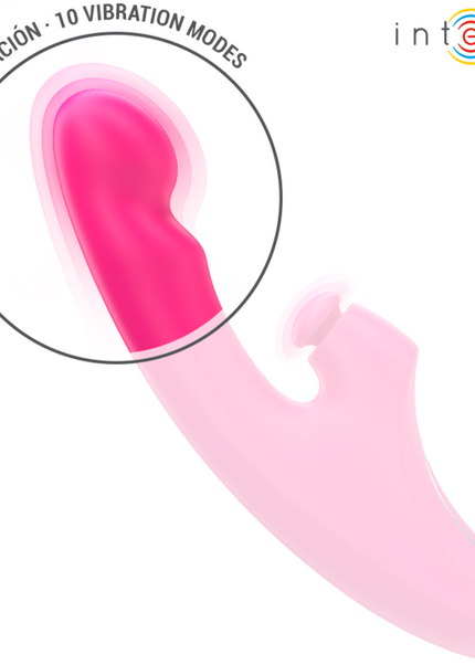INTENSO - VIBRATORE EMI 13,5 CM MULTIFUNZIONE 3 IN 1 10 VIBRAZIONI ROSA