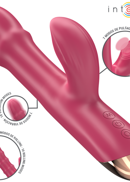INTENSE - CHLOE VIBRATORE MULTIFUNZIONE 3 IN 1 ROSSO